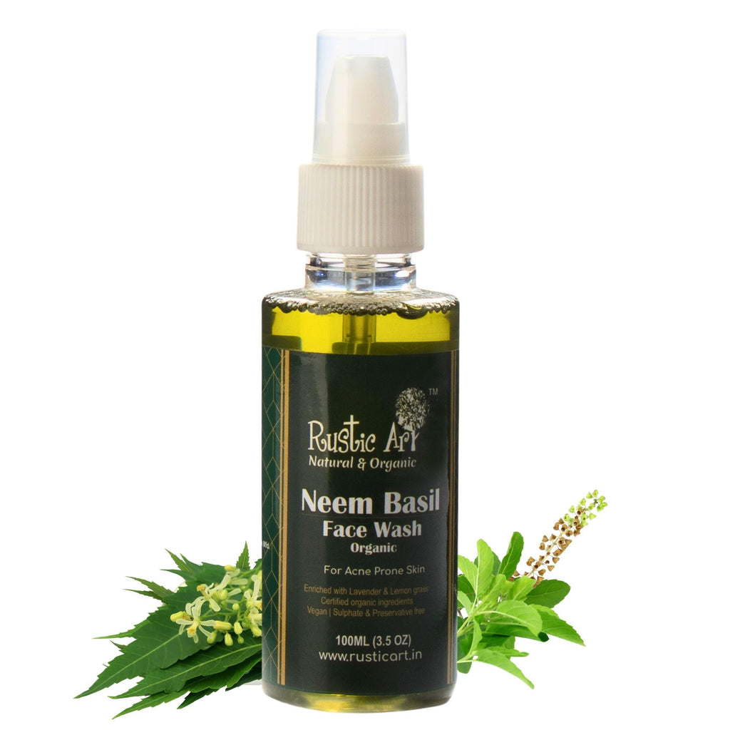 Organic Neem Basil Face Wash Rustic Art