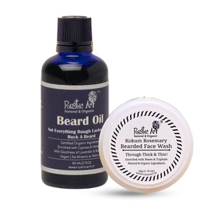 Bearded Blues: Bearded Face Wash 50 gm + Beard Oil 50 gm